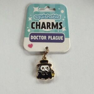 Squishable Doctor Plague Charm - Black and Gold
